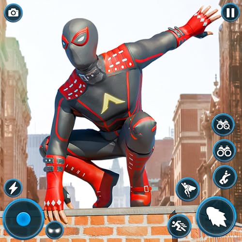 Urban Flying Black Rope Hero Rescue Adventure 2024