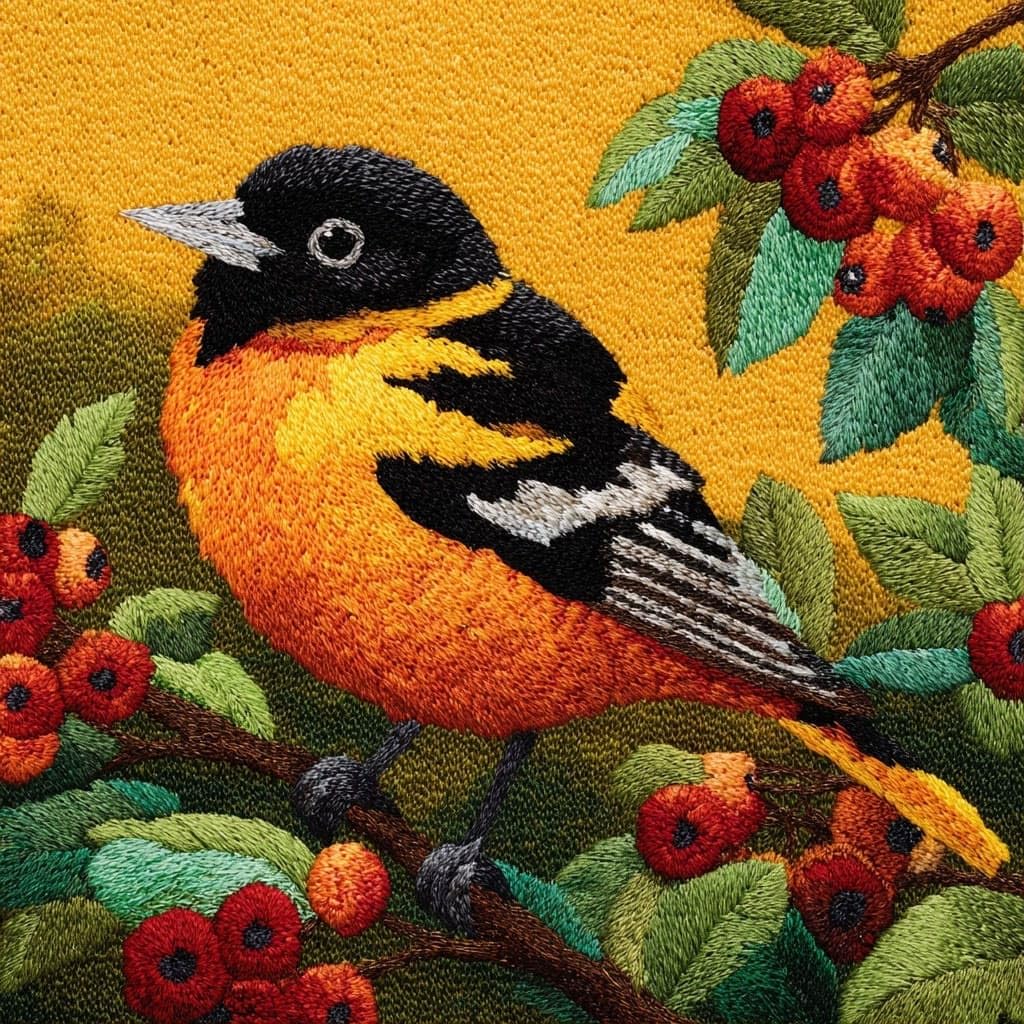 Henypt Latch Hook Kits-F Latch Hook Pillow Case Kits, Fruits And Birds