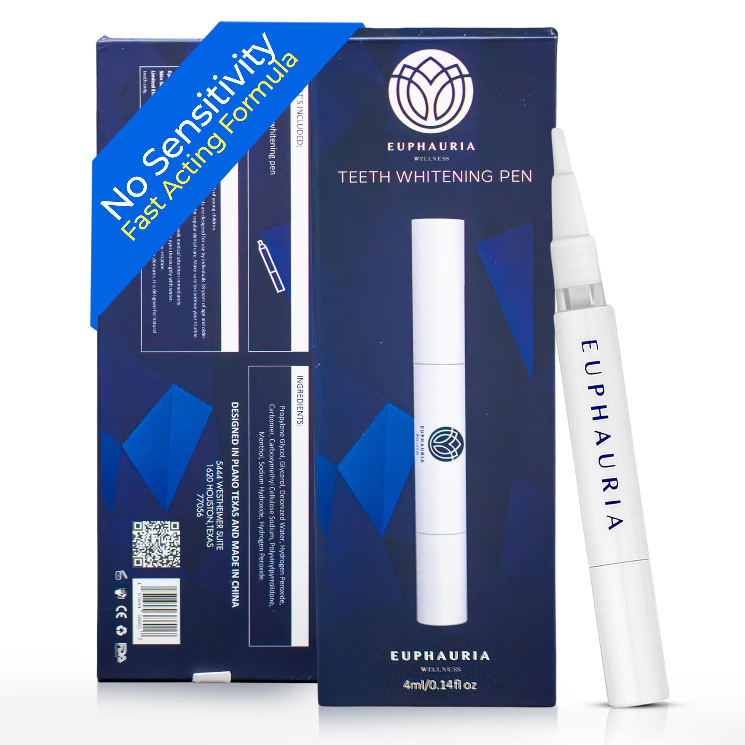 Premium Teeth Whitening Pen with Pro Whitening Gel 4ML 0 14fl oz Professional Pen Solution with Hydrogen Peroxide