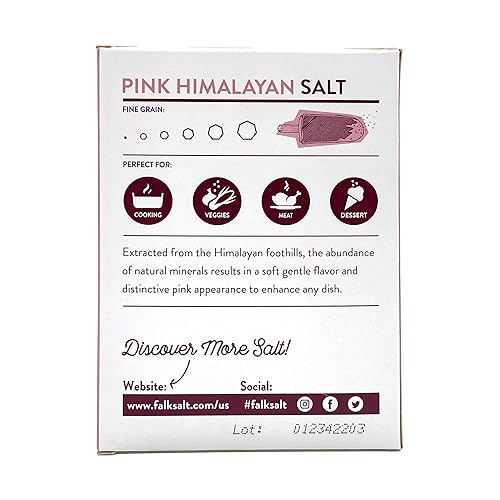 Miniatura 2 de FALKSALT Sal rosa del Himalaya - grano fino | 1.1 libras.