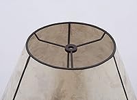 Vista 3 de Urbanest Pantalla de mica plateada, diámetro inferior de 12 pulgadas, altura de 7.5 pulgadas, ajuste de araña