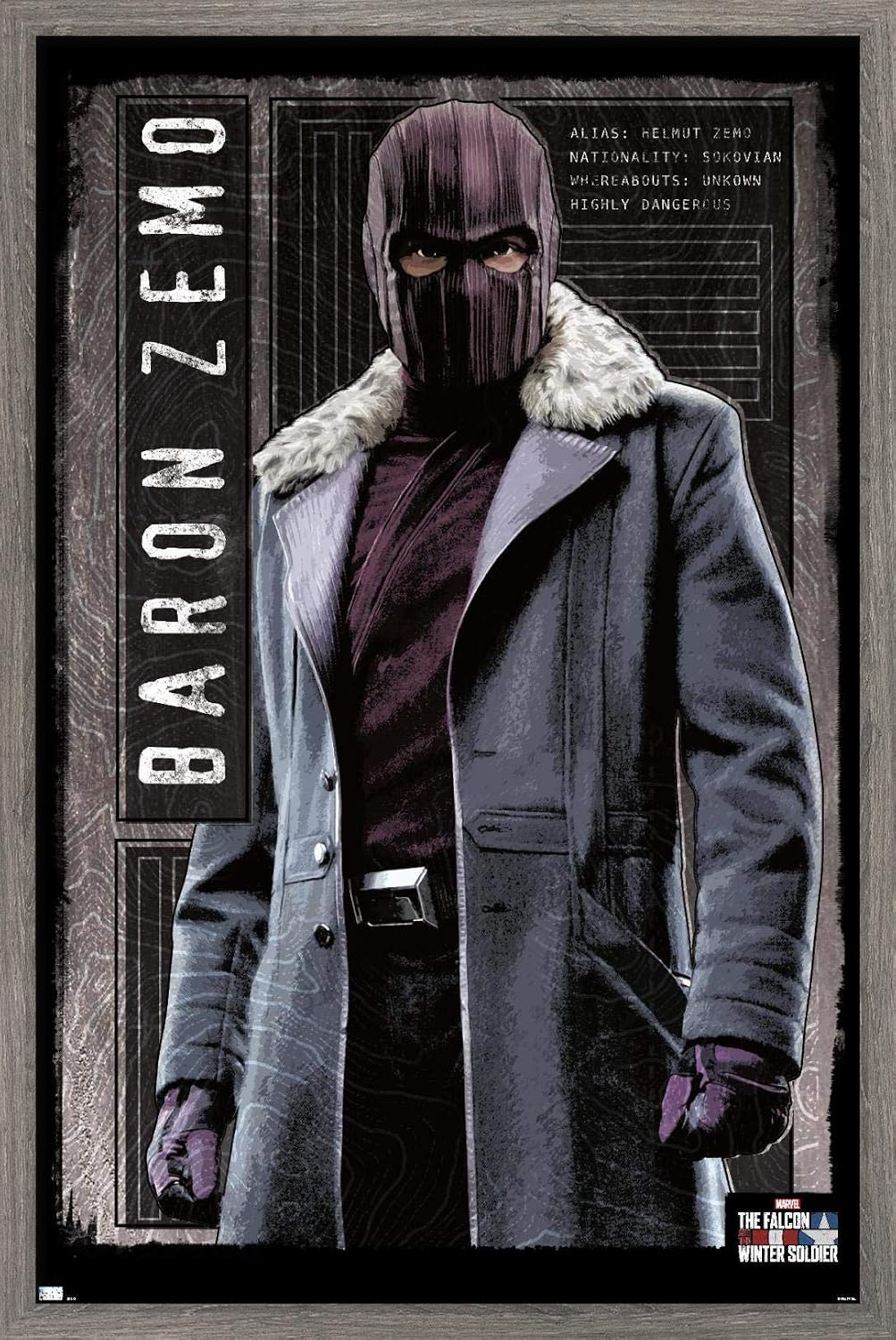 Trends International Marvel Television Falcon and Winter Soldier - Baron Zemo Wall Poster, 34L x 22.4W, Premium Unframed Version