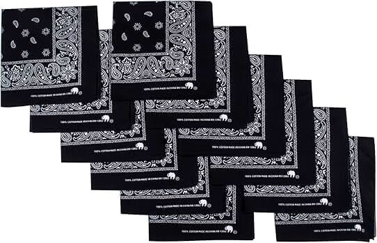 Amazon.com: Elephant Brand Bandanas 100% Cotton - 12 Pack