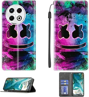 jioeuinly Case Compatible for Tecno Mobile Spark 30 Pro KL7 Phone Case Cover [with Tempered Glass Screen Protector] PU Leather Kickstand Magnetic Wallet Case CPT36