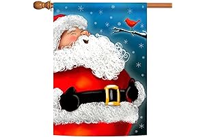 Toland Home Garden Laughing Santa Christmas Garden Flag