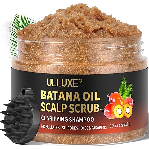 Scalp Scrub, 2-in-1 Scalp Exfoliator Clarifying Shampoo for Dandruff, Dry & Itchy S...