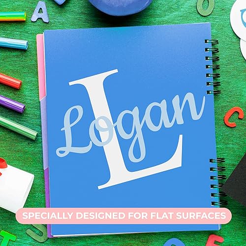 Miniatura 7 de CRYPTONITE Decoración de pared de vinilo con nombre e inicial, calcomanía de pared para bebé, niño y niña, calcomanías de pared para decoración de