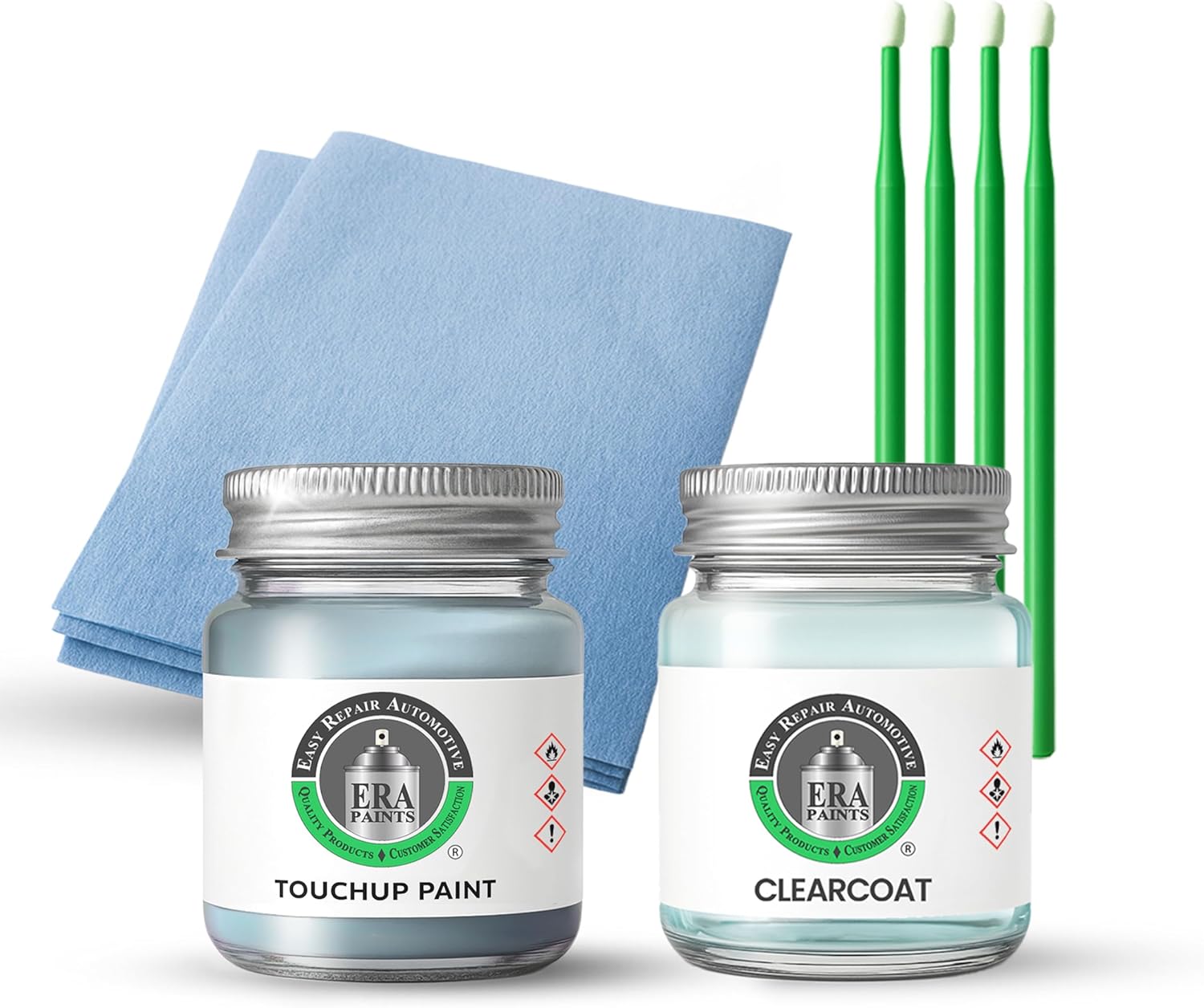 ERA Paints - WG - Medium Silver Blue Metallic for HYUNDAI Exact OEM Color Match Automotive Touch Up Paint for Cars - Scratch & Chip Repair for Metal & Plastic - Essential Kit - Made in USA