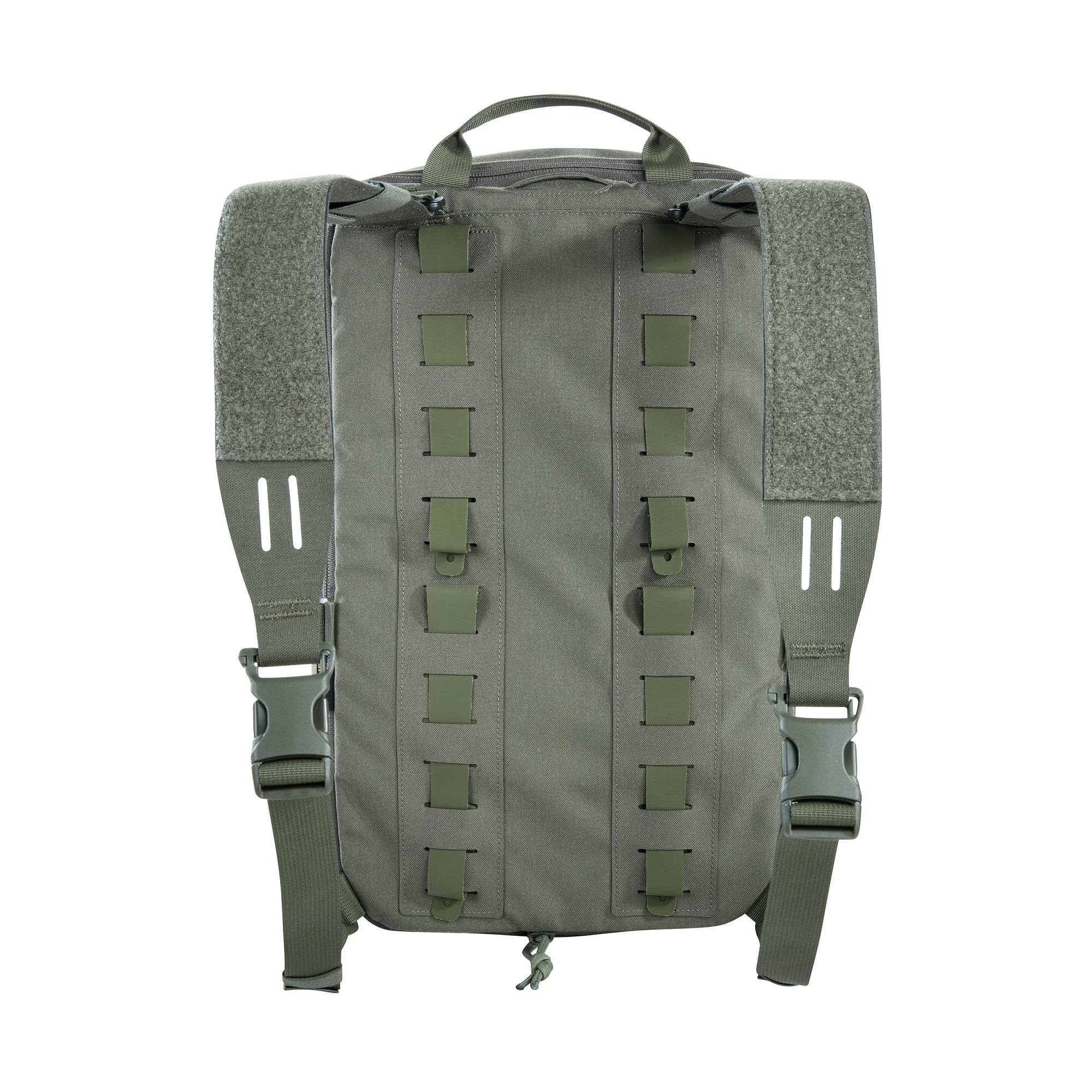Tasmanian Tiger TT Modular Chest Rig Pack 20 l plecak na płyty i TT Chest Rigs z wkładką na płytę ochronną, w zestawie adapter