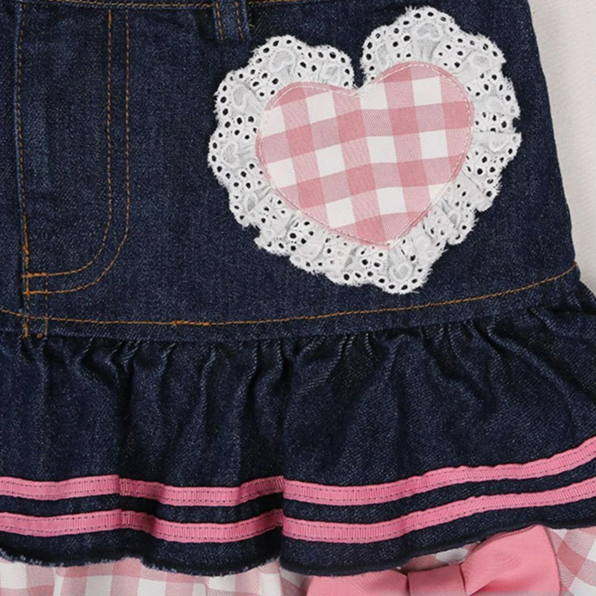 Style Preppy Lolita Kawaii Jupes Douces Mini Femmes Harajuku Mignon Robe de Bal Denim Patineuse Y2K Taille Haute Dentelle gâteau jupes-2-XXL