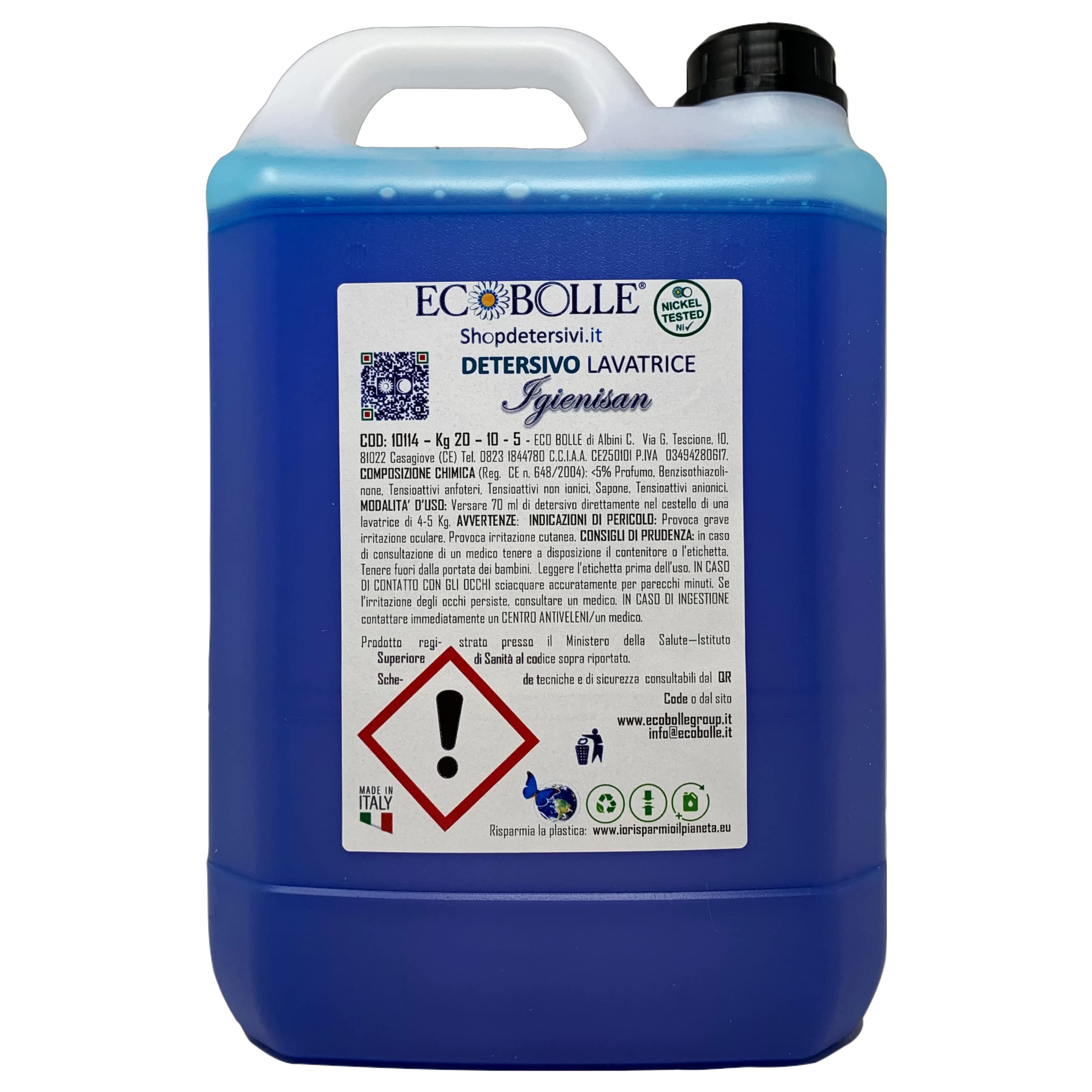 Igienizzante - Detersivo Per Lavatrice (20KG)