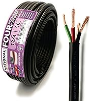 Vista 8 de Cable de alambre y cable nacional – Alambre de cobre premium de 12 AWG de 2 conductores, 50 pies, trenzado Fabricado en EE. UU., chaqueta flexible