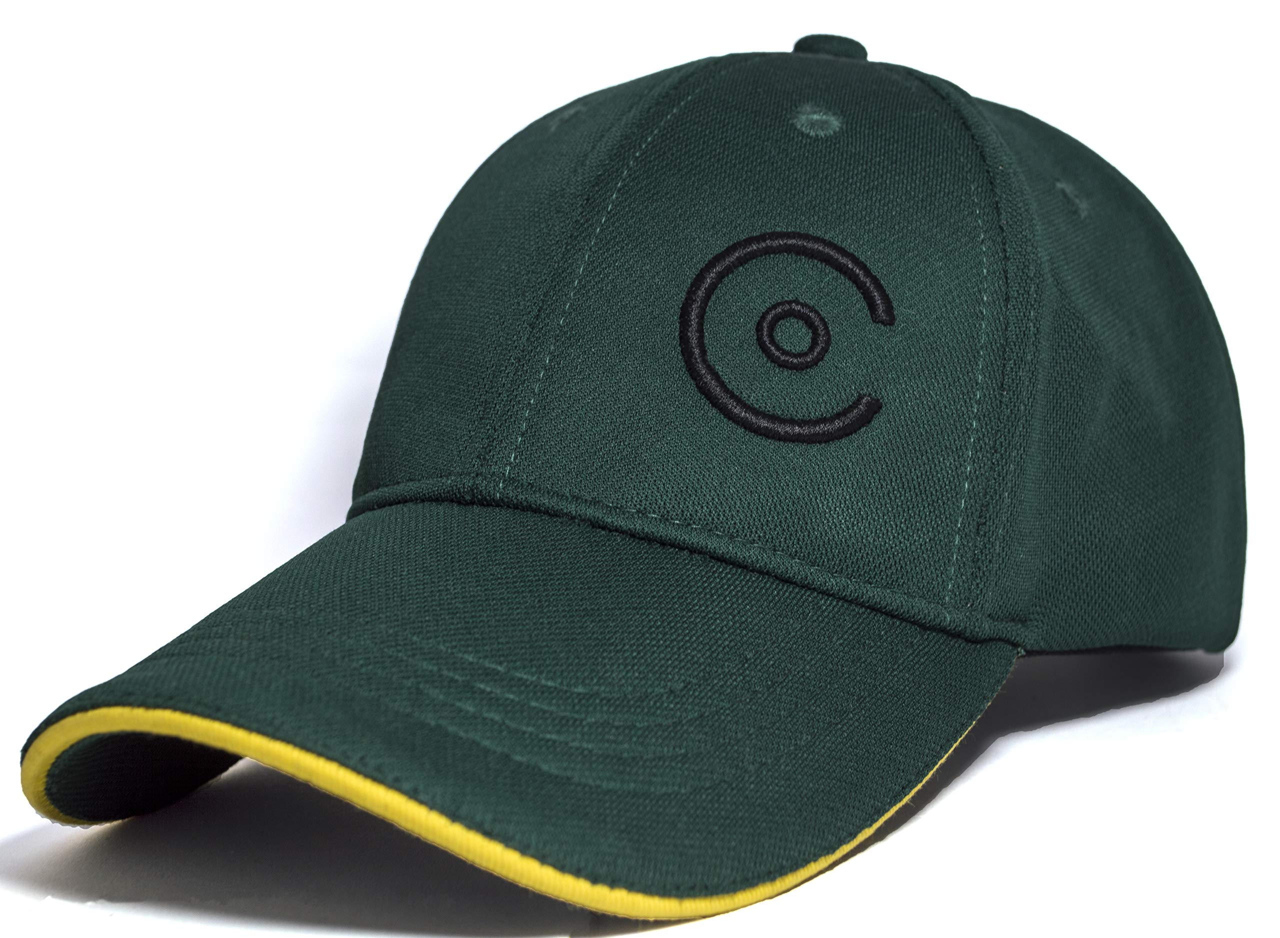 CoreteqUnisex PerforMesh Rapid Cool Baseball Cap 3D Embroidery with Adjustable Strap, Racing Green, One Size