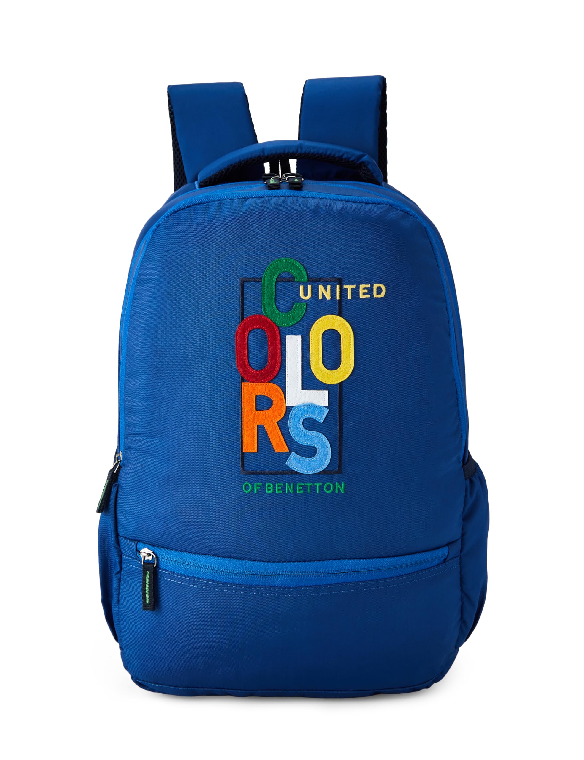 UNITED COLORS OF BENETTON Nyx Unisex 25L Casual 4 Compartment School Backpack - Royal Blue