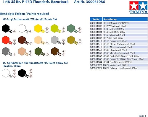 Miniatura 2 de Tamiya 1/48 Republic P-47D Thunderbolt - Razorback