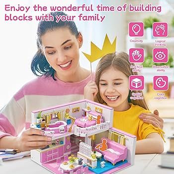 Amazon.co.jp: Hallisun ブロックセット 建物 組み立て ウサギ