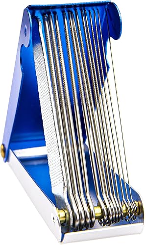 Yootones - Juego de limas de sierra para tuercas de guitarra, 1 unidad, juego de archivos de ranura compatible con herramientas de reparación de