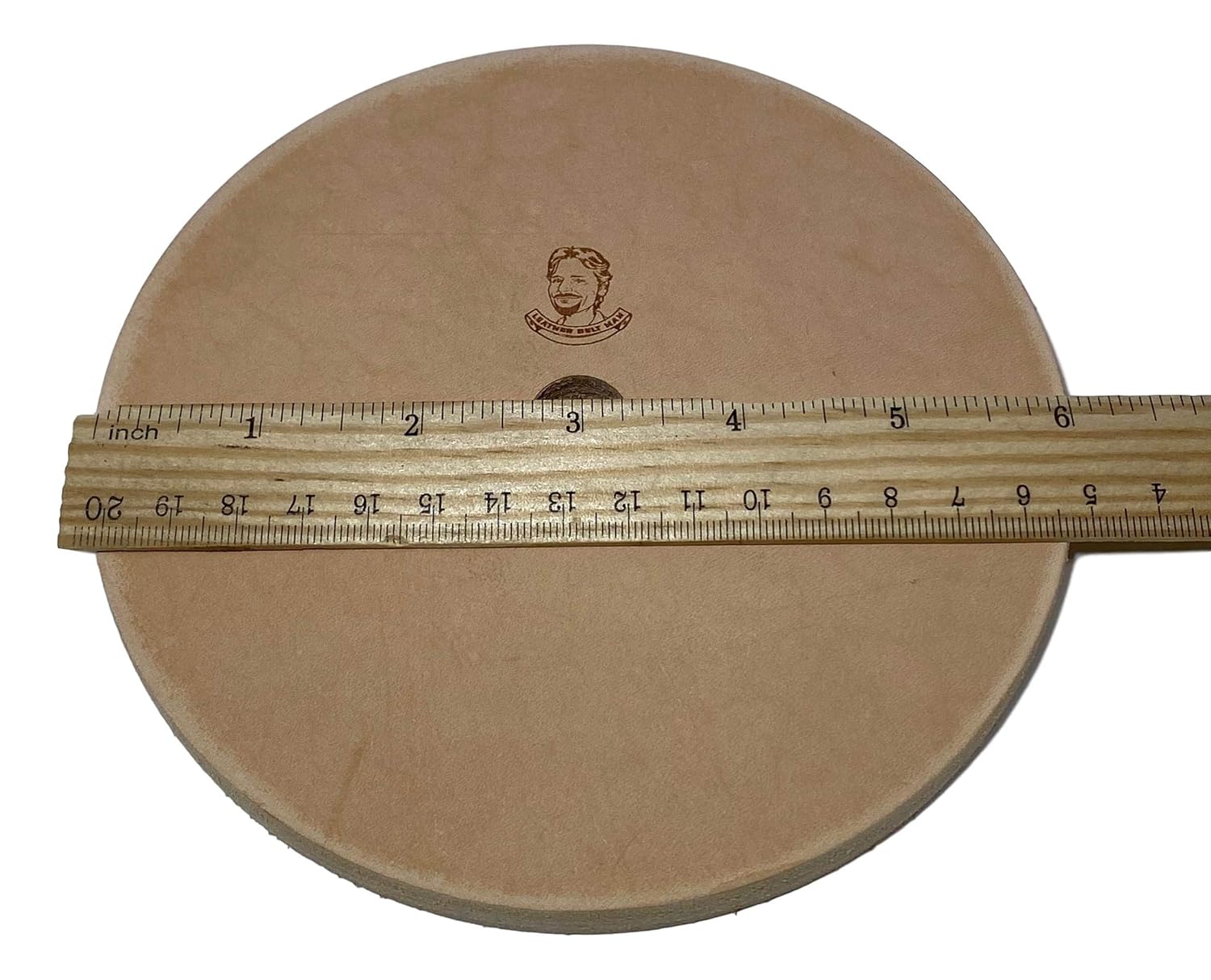 Leatherbeltman 6" (1" Width) Leather Honing Wheel - Fits 1/2" Arbor - Buffing Compound Included