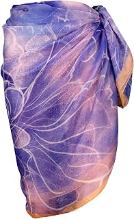 CHIC DIARY Women Swimwear Chiffon Pareo Beach Cover Up Bikini Sarong Swimsuit Wrap Skirts