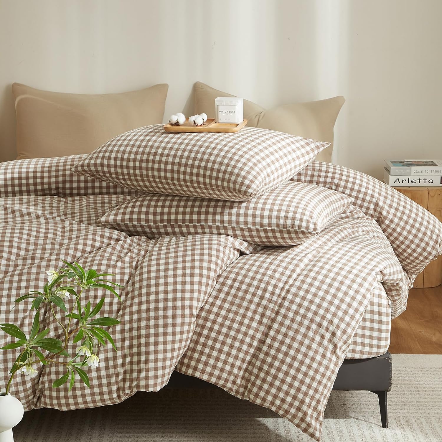 الأصلي - ام دبليو ال توي طقم غطاء لحاف من القطن المغسول المتين... - view 1