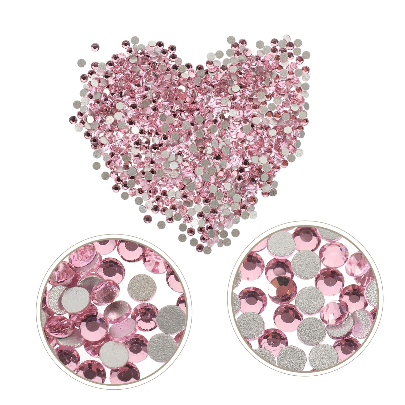 CALLARON 4 Pezzi Pietre per Unghie Flatback per Decorazioni Nail Art Te e Gioielli Multi Facili Applicare
