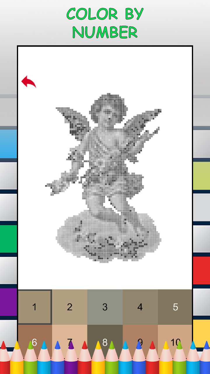 Angels Color by Number - Free Pixel Art Game - Coloring Book Pages ...