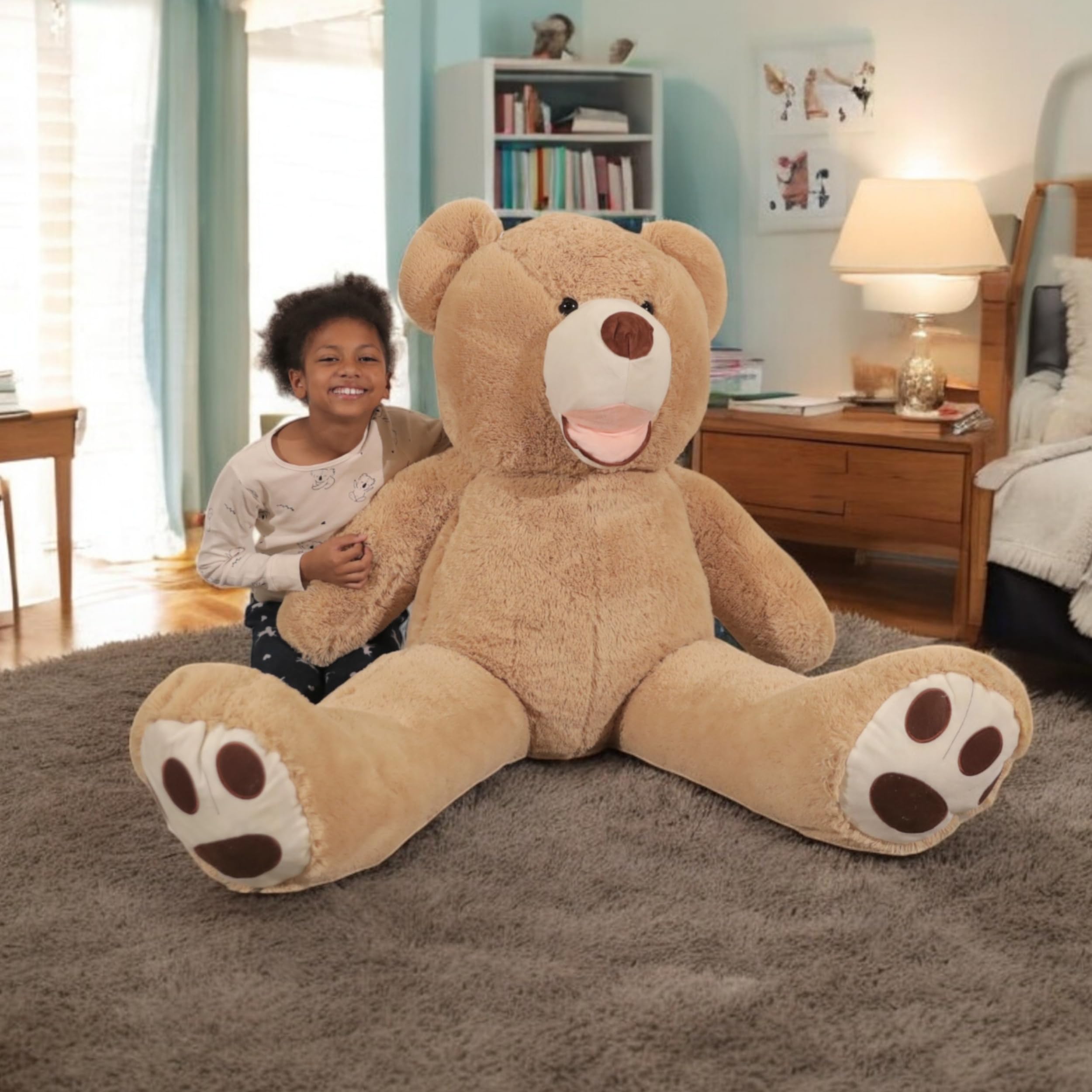 bananair - Riesen Teddy groß 160 cm, in Frankreich Hergestellt, CE-Zertifizierung, Sehr Weich und Flauschig, Teddybär XXL für Geburtstage und andere Feiern