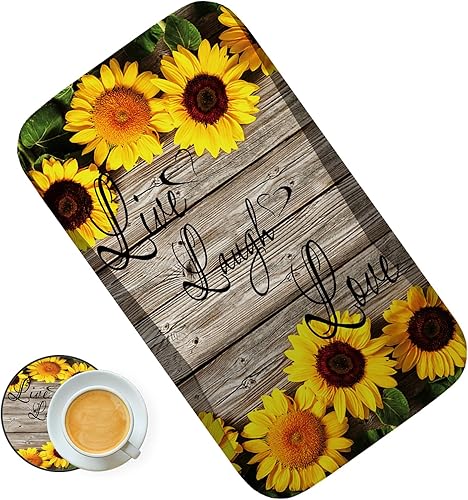 Juego de soporte ergonómico para la muñeca y posavasos, mouse pad para juegos, mouse inalámbrico con espuma viscoelástica con base de poliuretano