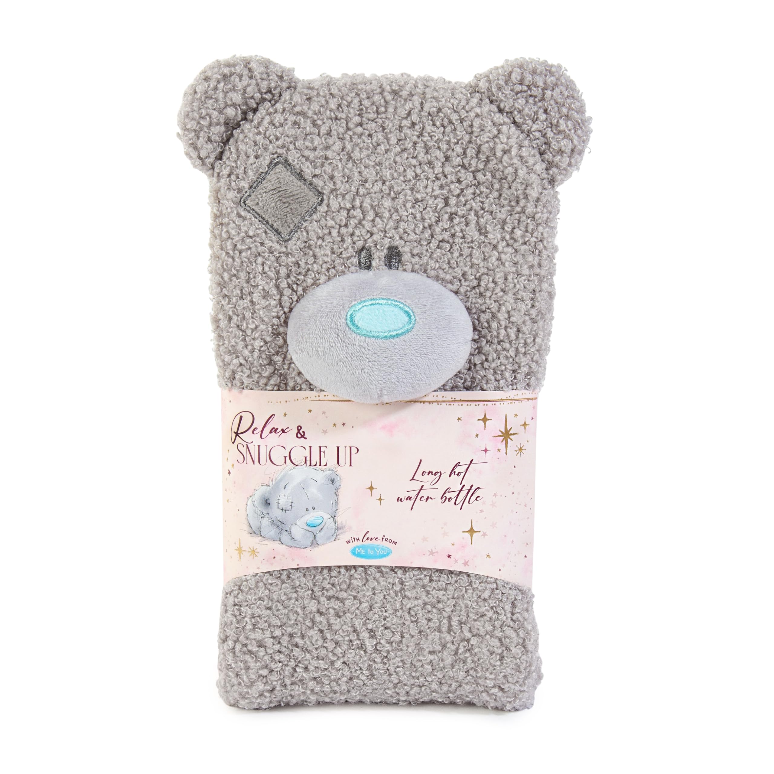 Me To You Tatty Teddy Long Hot Water Bottle With Embroidered Detail - Official Collection, Grey