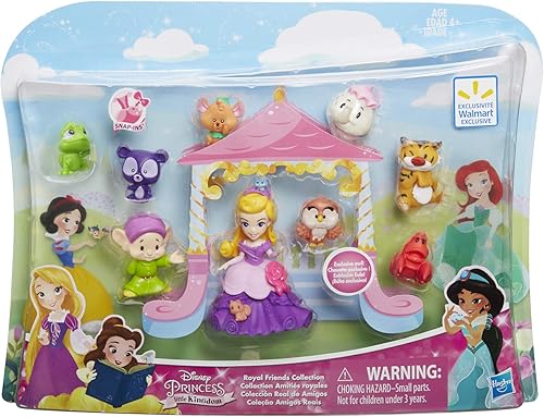 Miniatura 2 de Disney Princess Royal Friends Collection - Juego de 9 piezas que incluye Aurora, Pascal, Dopey, Gus, Rajah y más, multicolor, SG_B07G5LDG4R_US