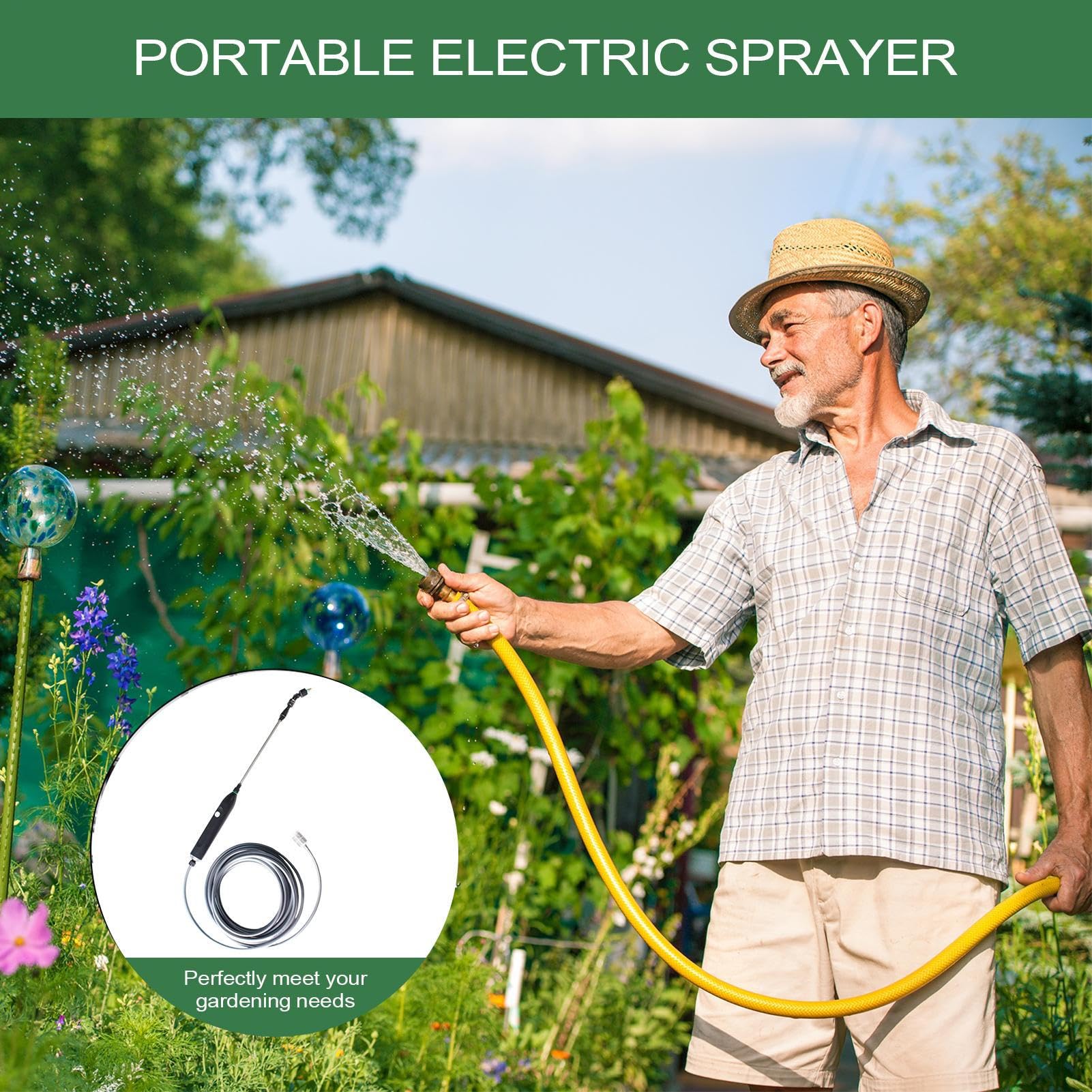 Lance De Pulvérisation Jardin Charge Ergonomique Type-C