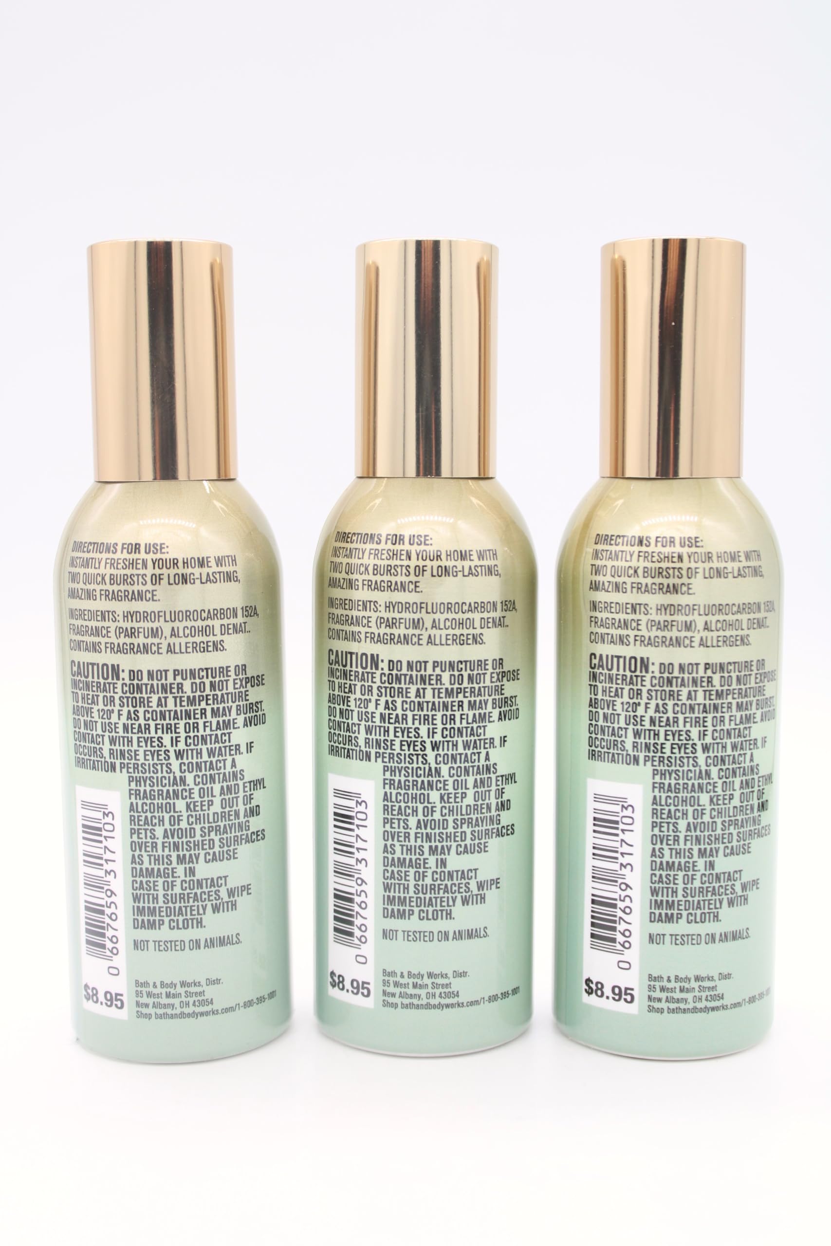White Tea & Sage, Bath and Body, Concentrated Room Spray, 1.5 oz each, 3 pack