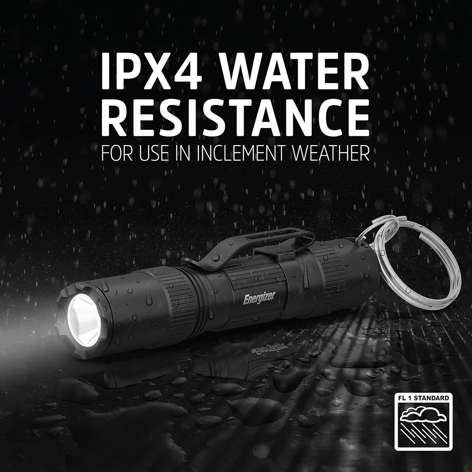 Energizer LED Flashlight, Bright Mini EDC Flash Light, IPX4 Water Resistant Flashlights for Camping, Outdoor, Emergency Power Outage (Batteries Included)