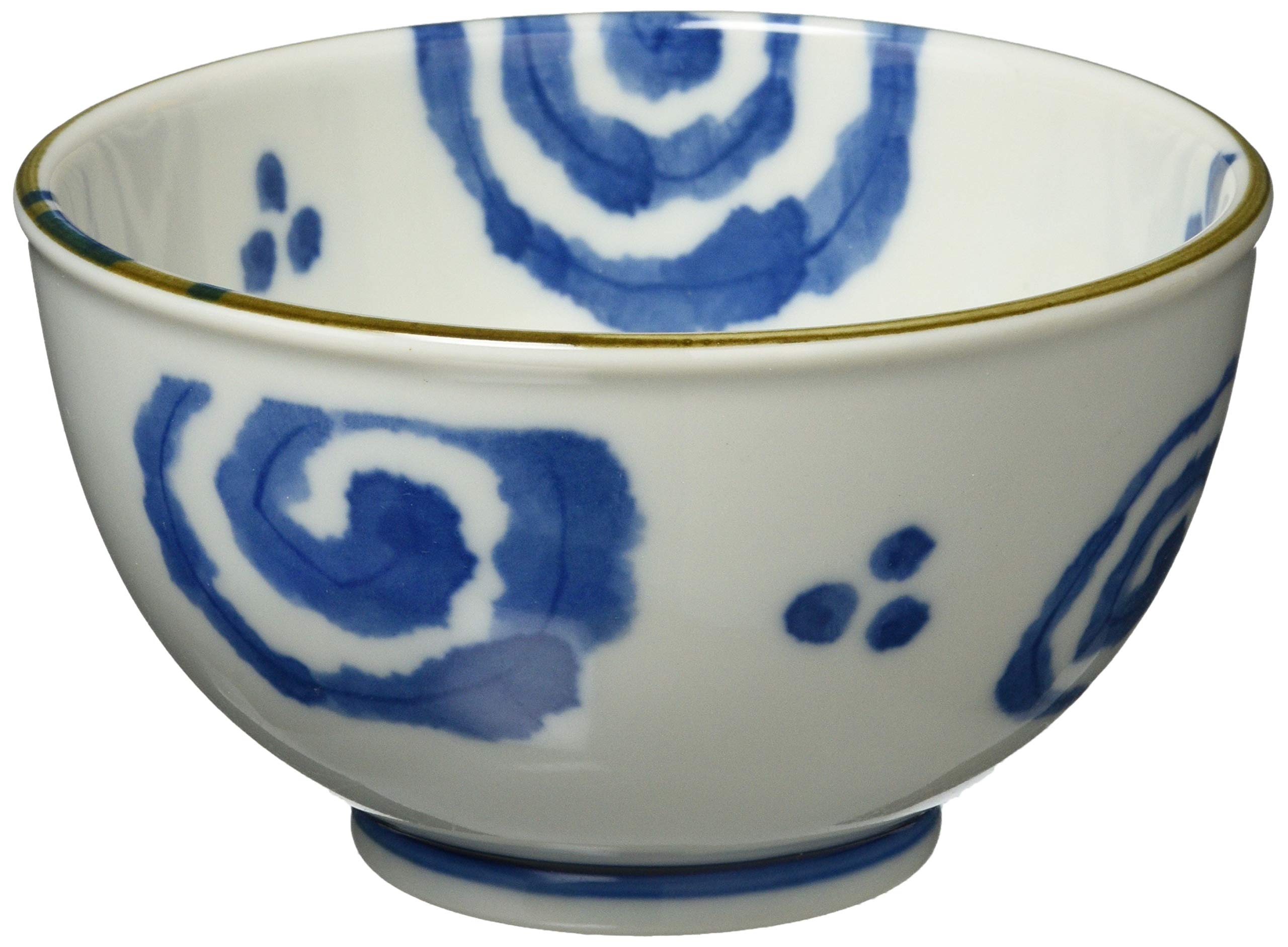 Mino Ware Lightweight Bowl, Pot, Dish, Small Bowl, Approx. 5.1 inches (13 cm), Microwave, Dishwasher Safe, Gosu Swirl 133-61325 : Home & Kitchen