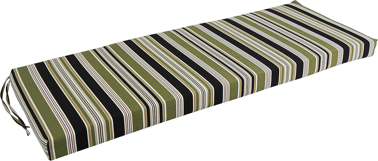 Classic Rectangular Outdoor Polyester Bench Cushion, 51" x 19"