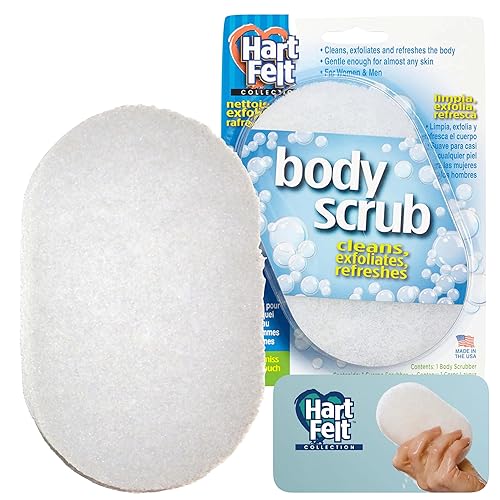 HartFelt Esponja de baño para piel muerta esponja exfoliante suave para el cuerpo 1 unidad