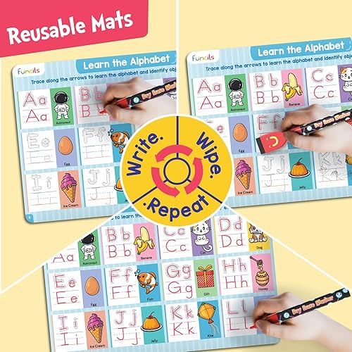 Miniatura 5 de Aprende a escribir para niños juguetes y juegos educativos, actividades de aprendizaje preescolar y jardín de infantes, libro de práctica de