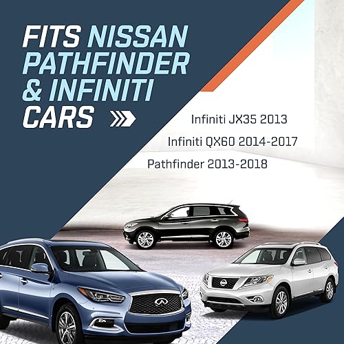 Miniatura 4 de SAILEAD Reemplazo de visera solar lateral izquierdo y derecho, extensor de visera de automóvil con luz de tocador, compatible con Nissan Pathfinder