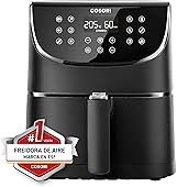 COSORI Freidora de Aire sin Aceite de 5,5L Air Fryer 1700W, con 100 Recetas en Español, 13 Modos Cocinados, Panel Táctil, Digital y Compacta, Temperadura Regulable 75-205ºC, Cocina Hasta 60 Min
