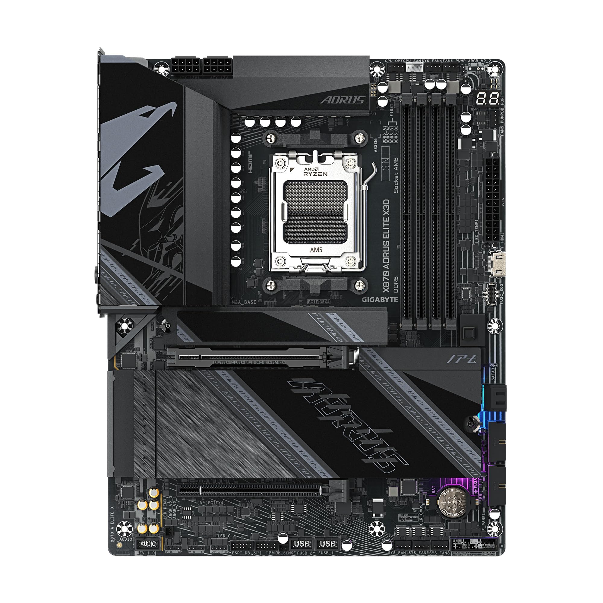 Amazon.com: GIGABYTE X870 AORUS Elite X3D AMD AM5 ATX Motherboard