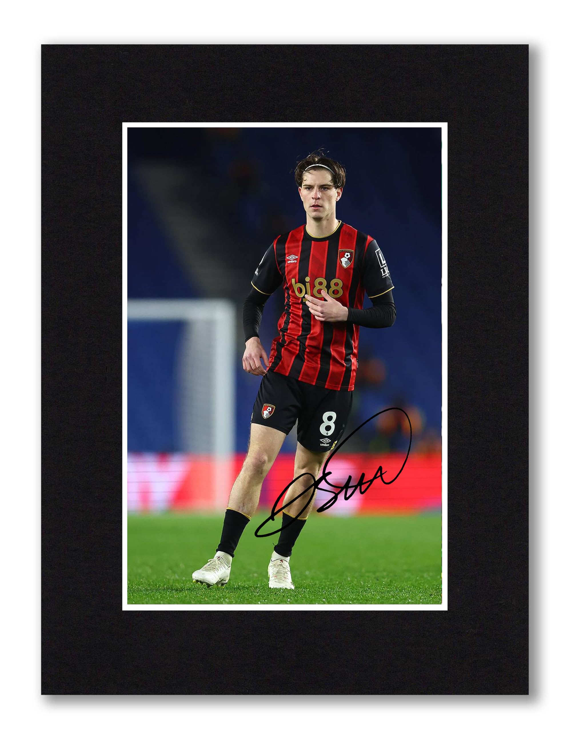 RJR PRINTS Alex Scott - Bournemouth Signed 8x6 Inch Mounted Photo Print With Pre Printed Signature That Would Make A Great Gift For Any Fan And Is Ready To Be Framed