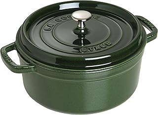 STAUB Gusseisen Bräter/Cocotte, Rund 24 cm, 3,8 L, Basilikum/Grün