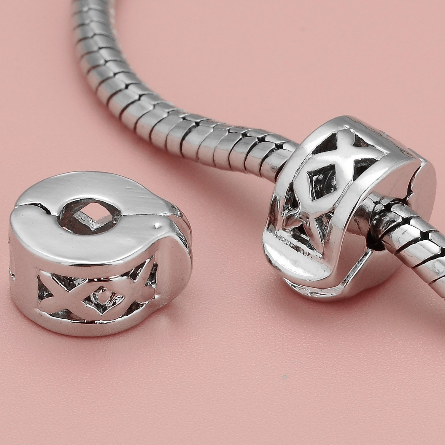 DECORNIJIA Bracciale Donna Serpente Argento Placcato In Rame Catena - Foto 2