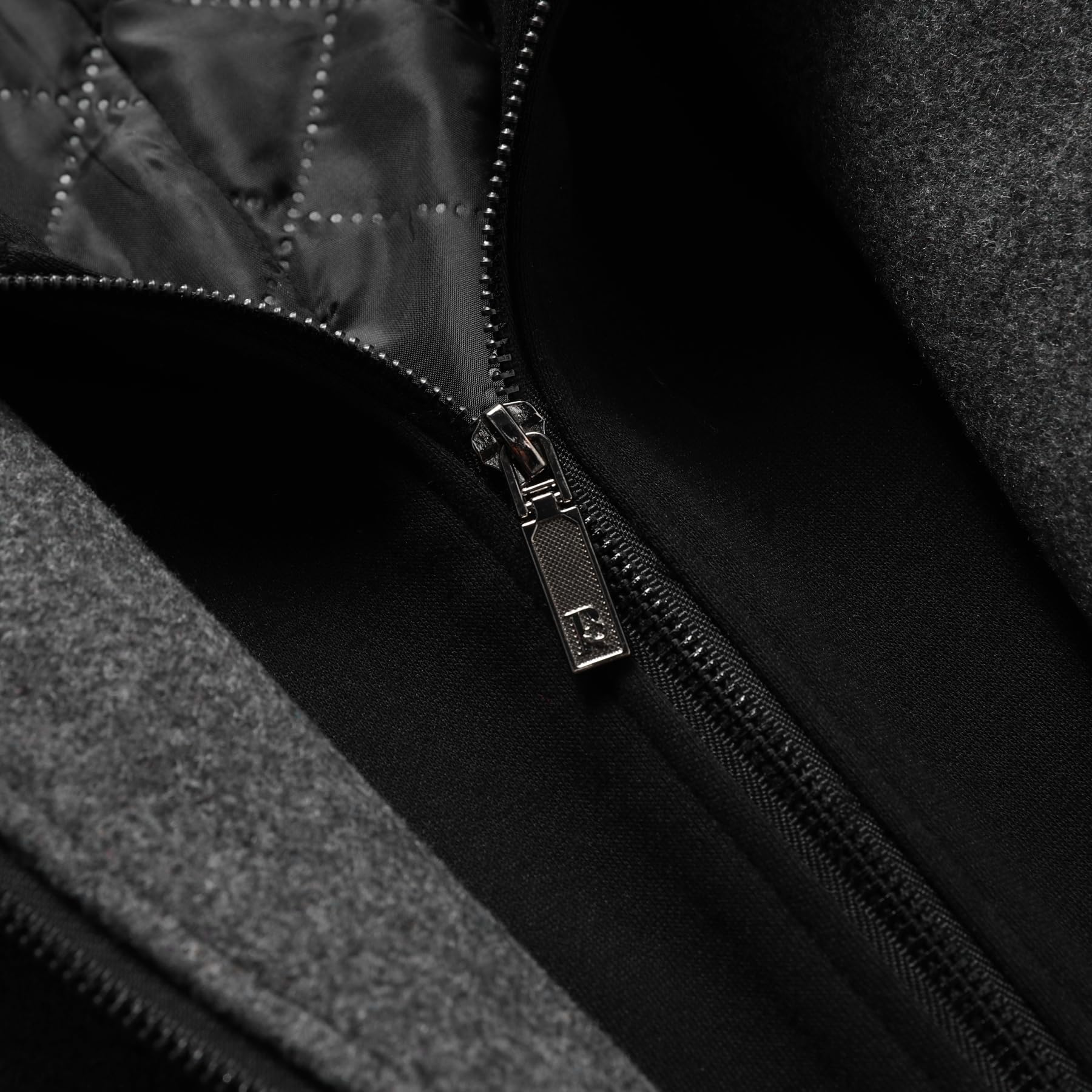 Allthemen Uomo Cappotti Lana Manica Lunga Coat Corti Casual Colletto Risvolto Outwear Spesso Calda Invernale