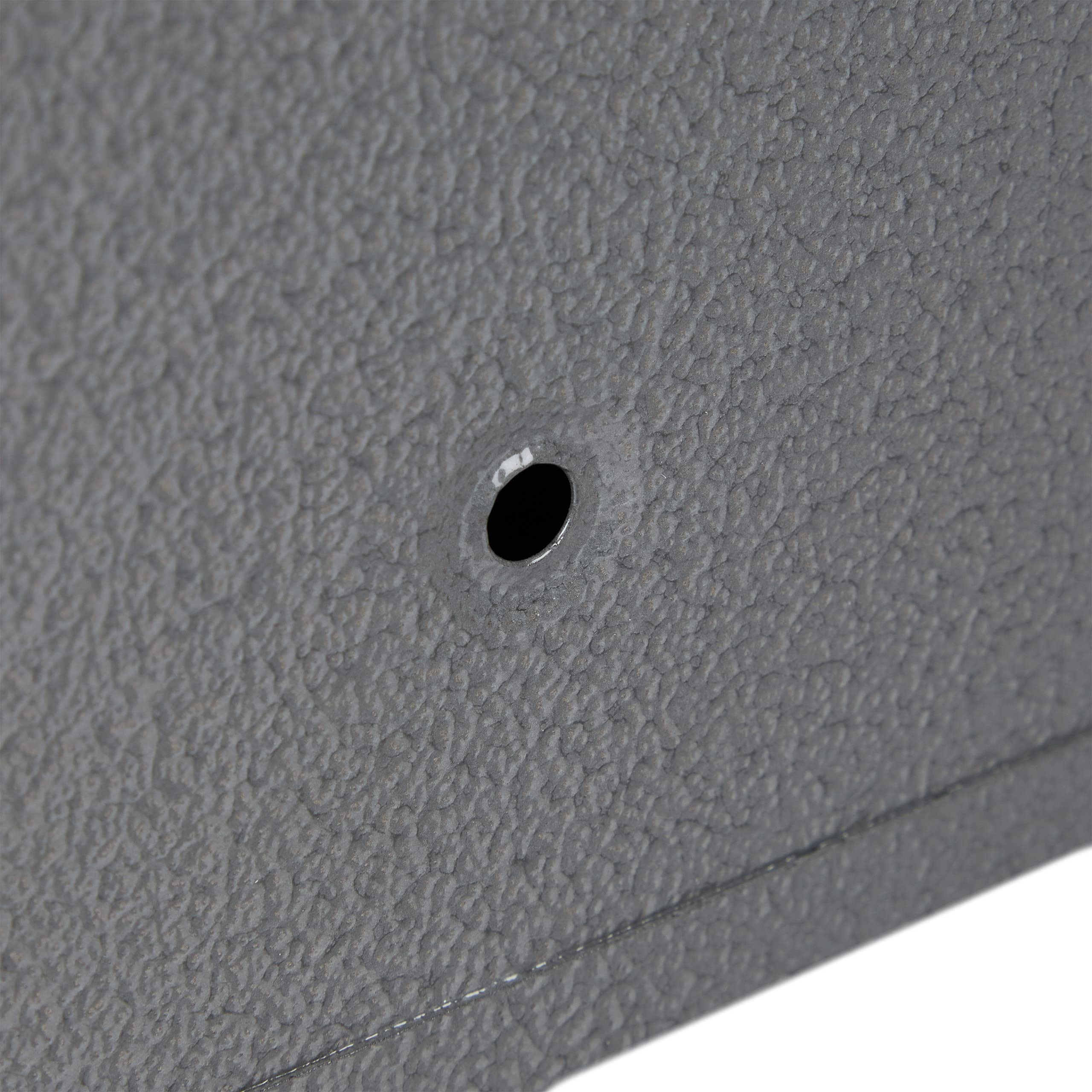 Relaxdays Buzón Pared Vertical, Placa para Nombres, Metal, con 2 Llaves, de Exterior, Estrecho, 30,5 x 21 x 7 cm, Gris