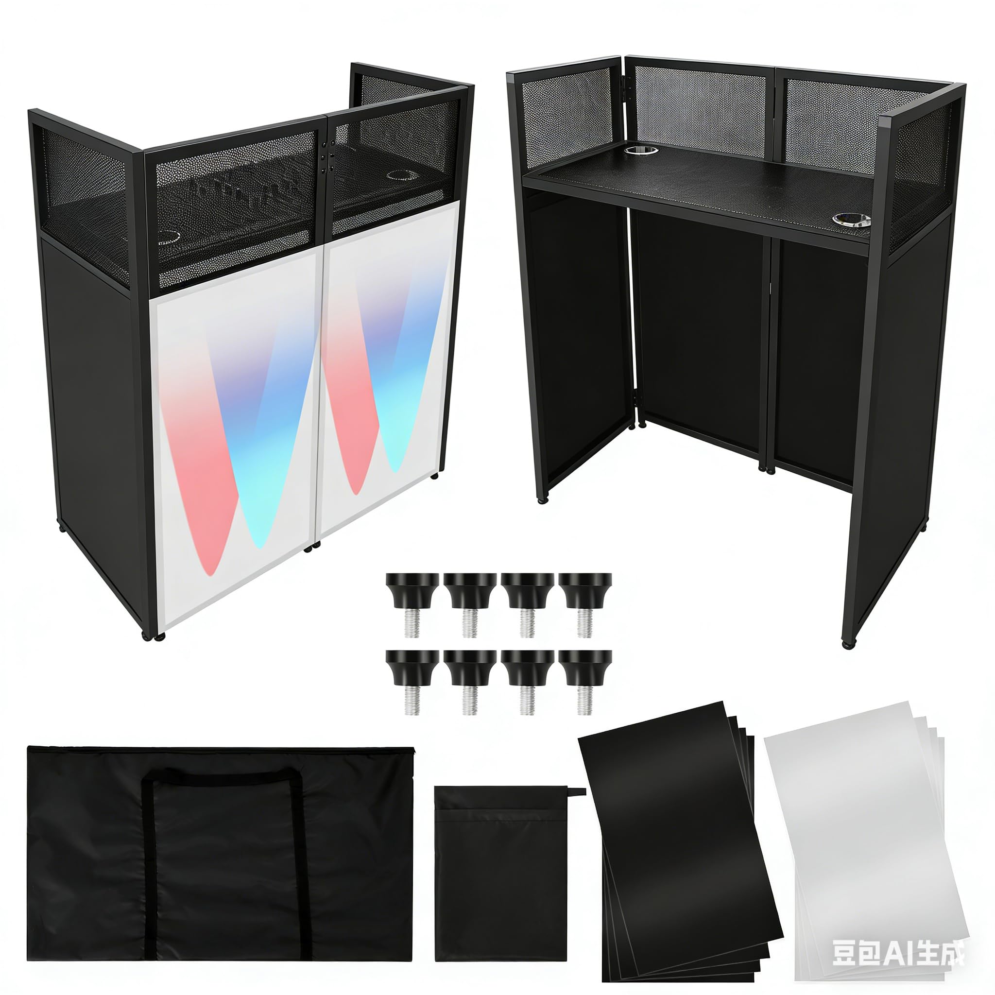 DJ Marty sneak MIX 6枚セット Amazon.com: GarveeTech Portable DJ Facade Booth,42 in L x 46 in H