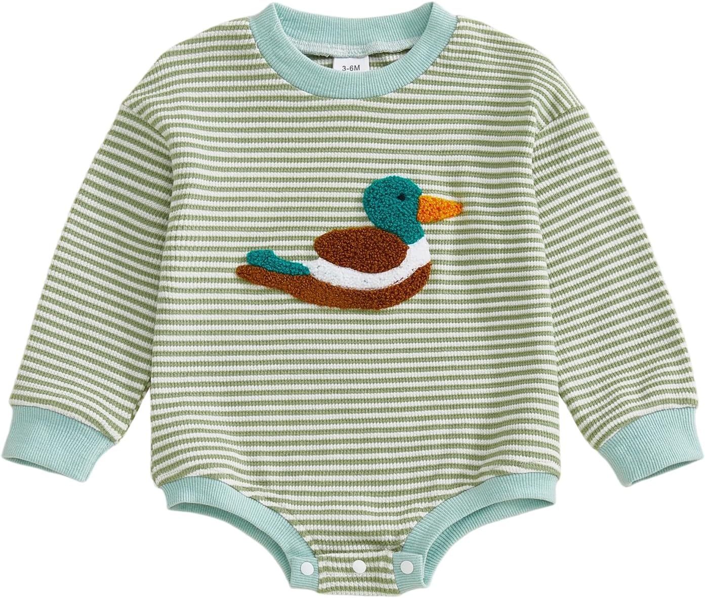 Newborn Baby Boy Western Outfit Mallard Duck Romper Bodysuit Country Farm Knit Bodysuit Hunting Clothes