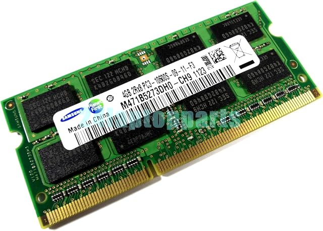 Samsung 4GB DDR3 1333MHz Unbuffered SODIMM 4GB DDR3 1333MHz Memory Module  Memory Module (DDR3, Laptop, 204-pin SO-DIMM, 2 x 2 GB, SO-DIMM, 512Mx64)