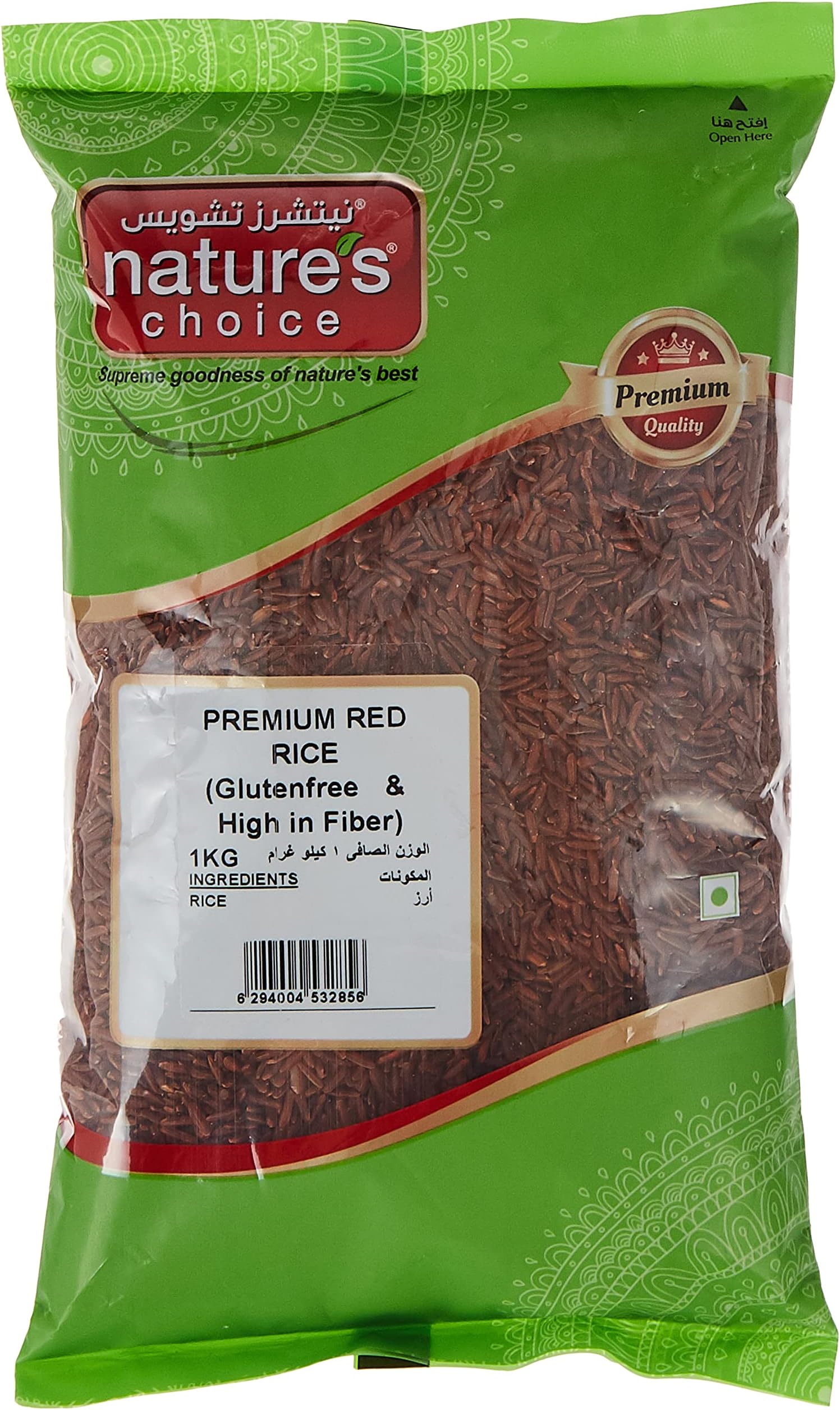 Natures Choice PREMIUM RED RICE (GLUTENFREE & HIGH IN FIBER), Green