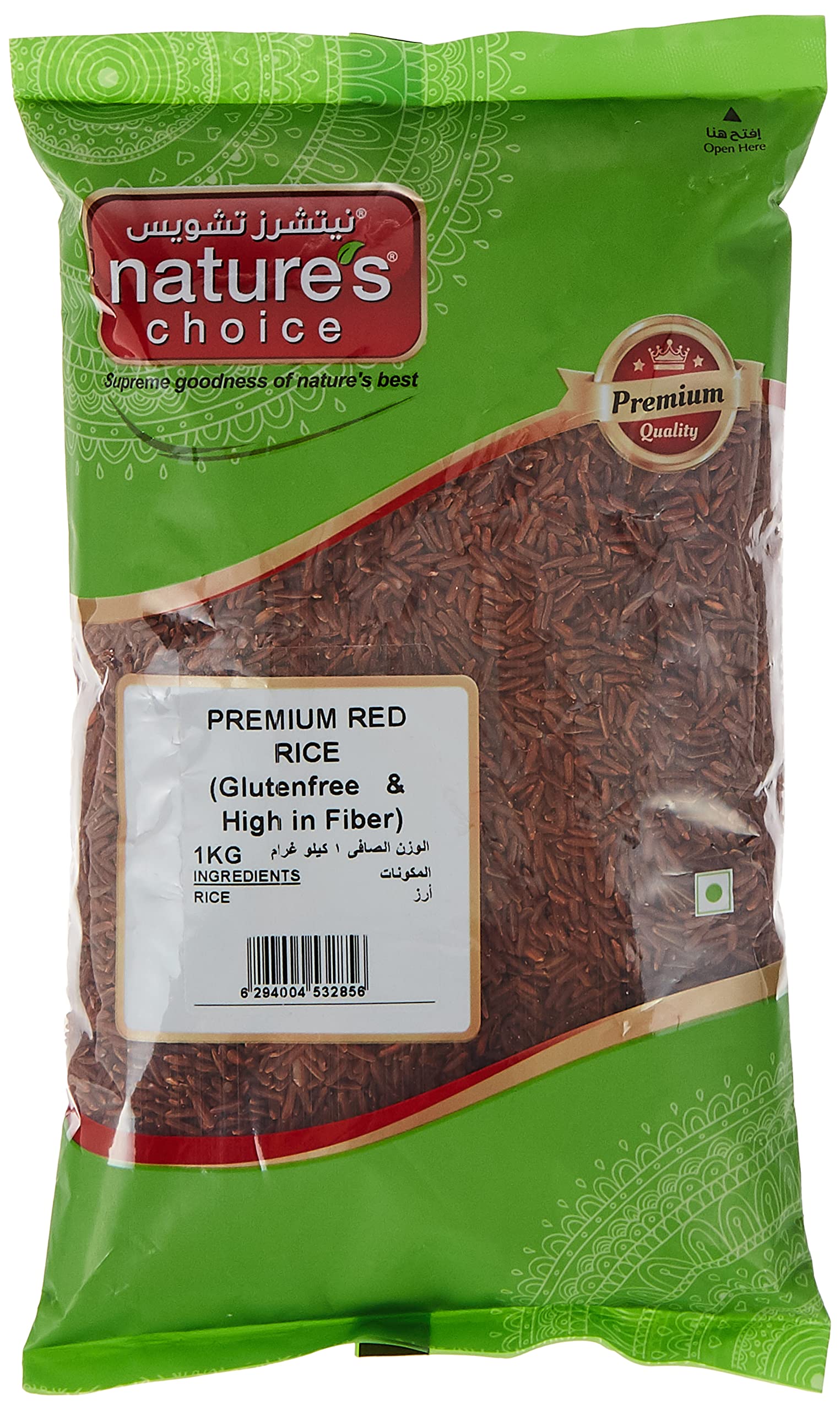 Natures Choice PREMIUM RED RICE (GLUTENFREE & HIGH IN FIBER), Green
